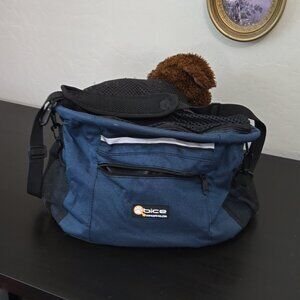 Bice Blue Over the Shoulde Dog Carrier 15lbs plus